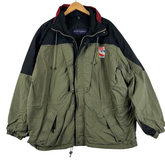 VTG Pep Boys Indy Racing League Team Green Racing Jacket XL Swingster - Picture 1 of 9